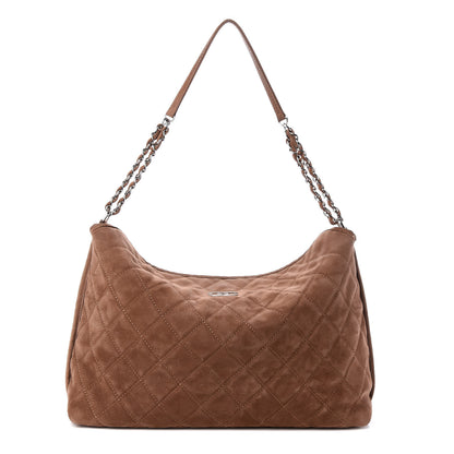 Chanel Nubuck Hobo Light Brown 1 of 10