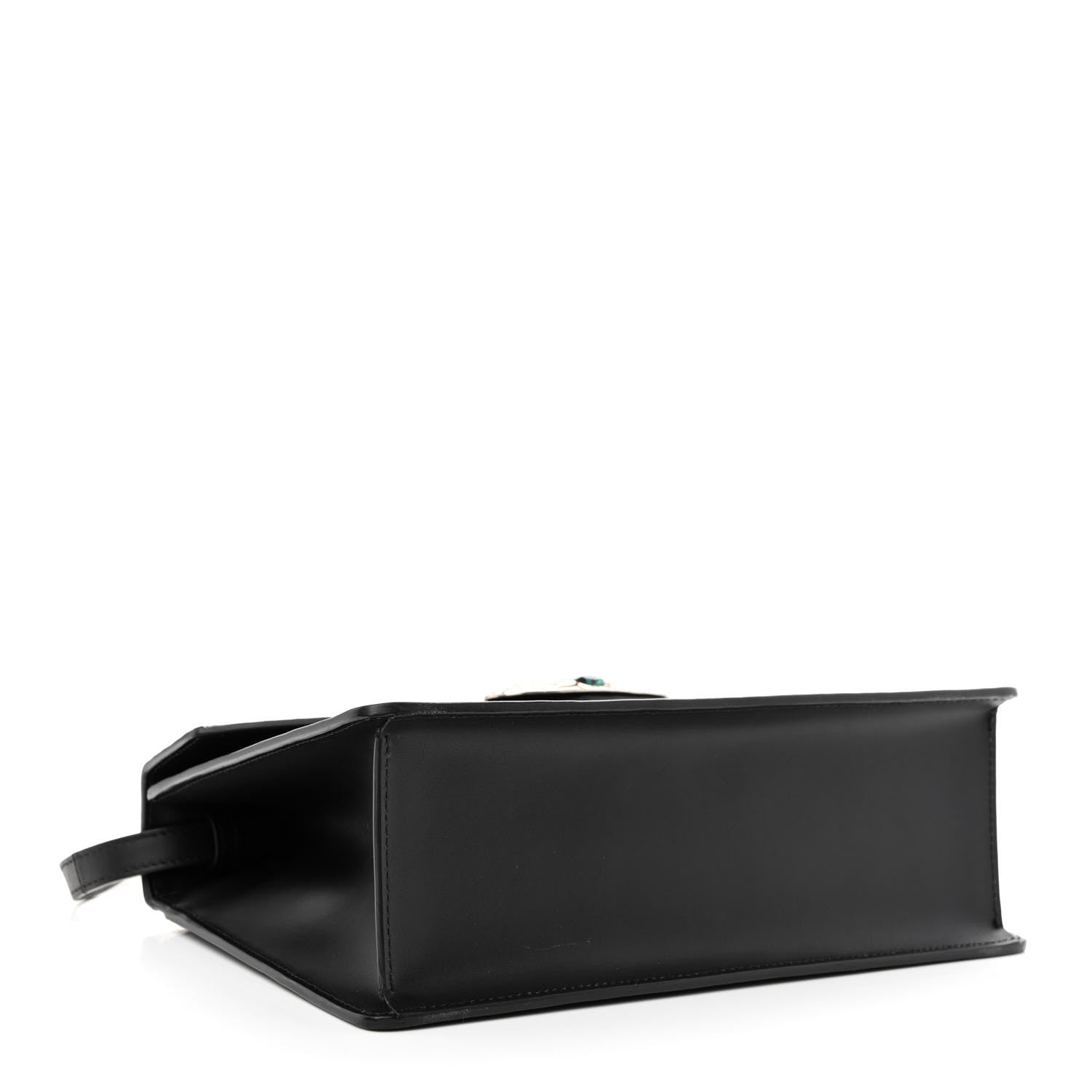 Gucci Calfskin Snakeskin Small Lilith Top Handle Bag Black 4 of 11