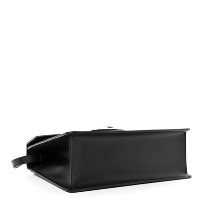 Gucci Calfskin Snakeskin Small Lilith Top Handle Bag Black 4 of 11