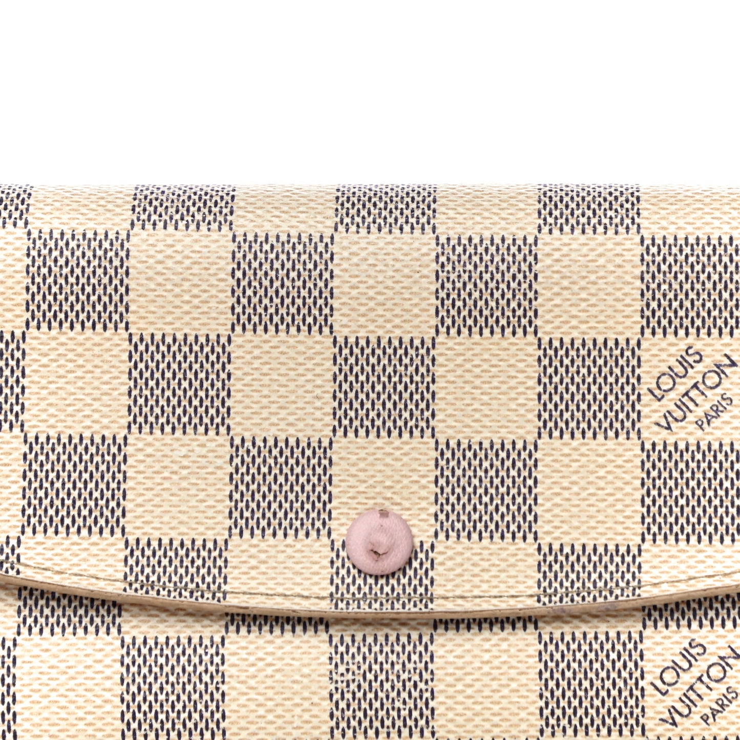 Damier Azur Emilie Wallet Rose Ballerine