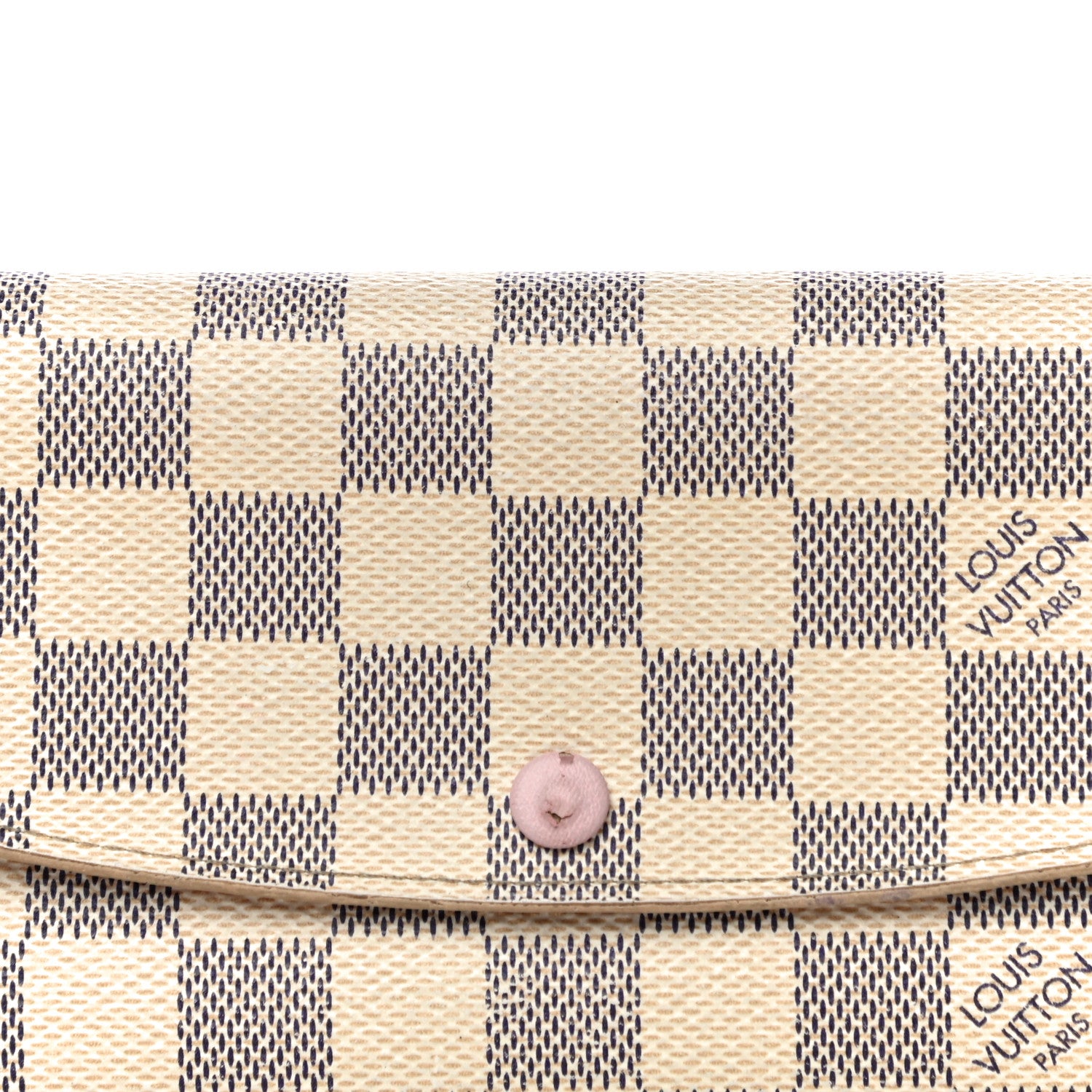 Louis Vuitton Damier Azur Emilie Wallet Rose Ballerine 7 of 16