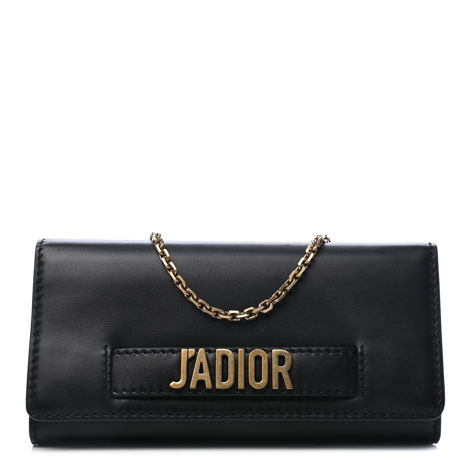 Christian Dior Smooth Calfskin J'adior Croisiere Chain Wallet Black 1 of 9