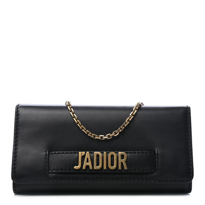 Christian Dior Smooth Calfskin J'adior Croisiere Chain Wallet Black 1 of 9