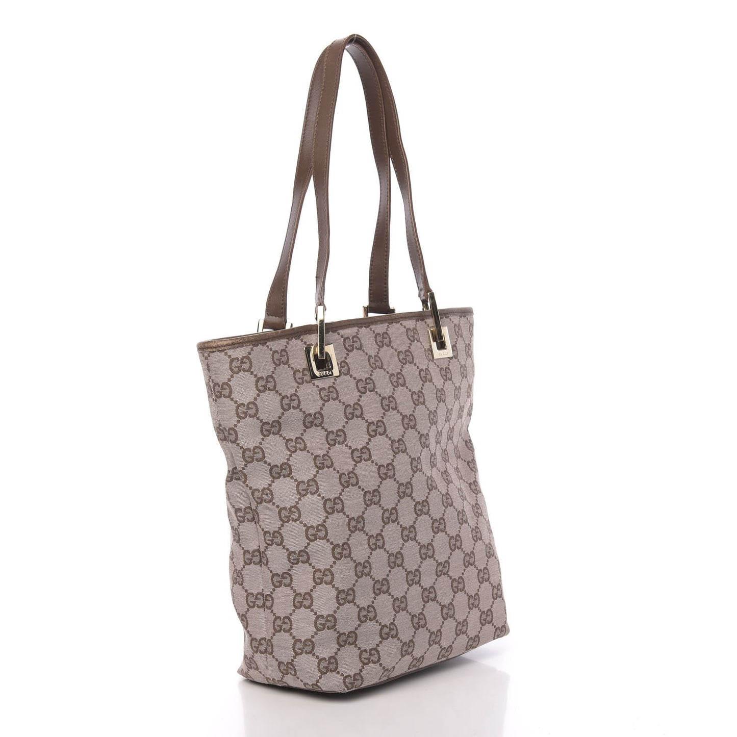 Monogram Small Bucket Tote Brown