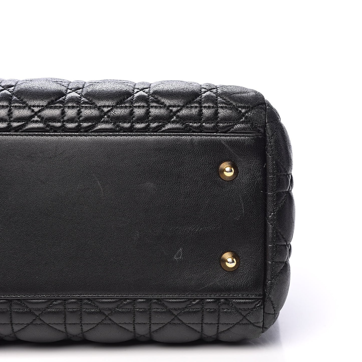 Lambskin Cannage Large Dior Soft Shopping Tote Black