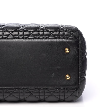 Christian Dior Lambskin Cannage Large Dior Soft Shopping Tote Black 14 of 15