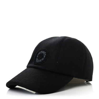 Hermes Wool Davis Varsity Cap 56 Black 1 of 9