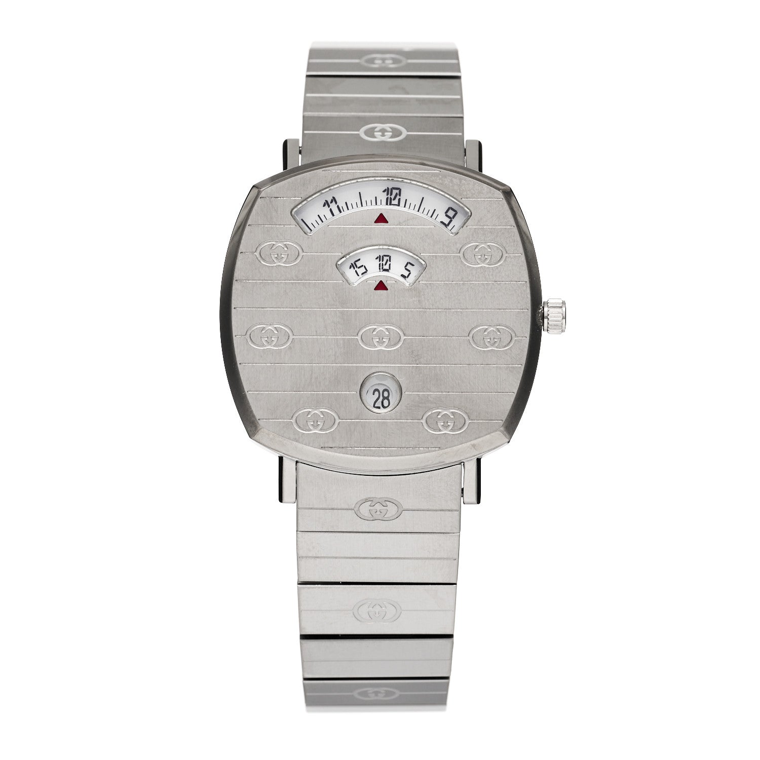 Gucci Stainless Steel 35mm Grip Quartz Watch 1 of 5