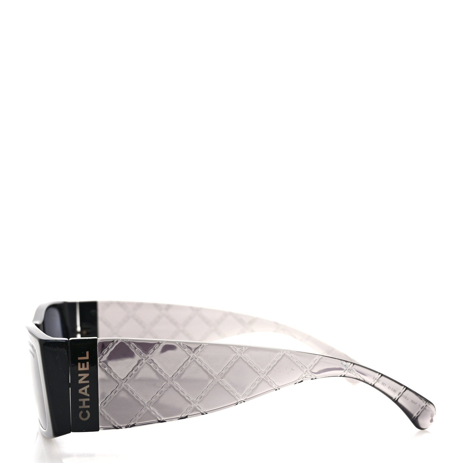 Chanel Rectangle Quilted Sunglasses 5425 Black 3 of 8