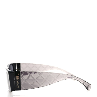 Chanel Rectangle Quilted Sunglasses 5425 Black 3 of 8
