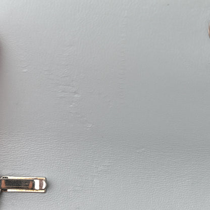 Balenciaga Extra Supple Calfskin Crocodile Embossed Gossip Wallet On Chain Ash Blue 12 of 12