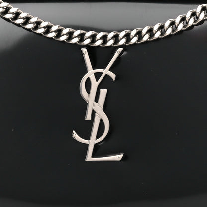 Saint Laurent Glazed Calfskin Cassandre Wallet On Chain WOC Black 7 of 10