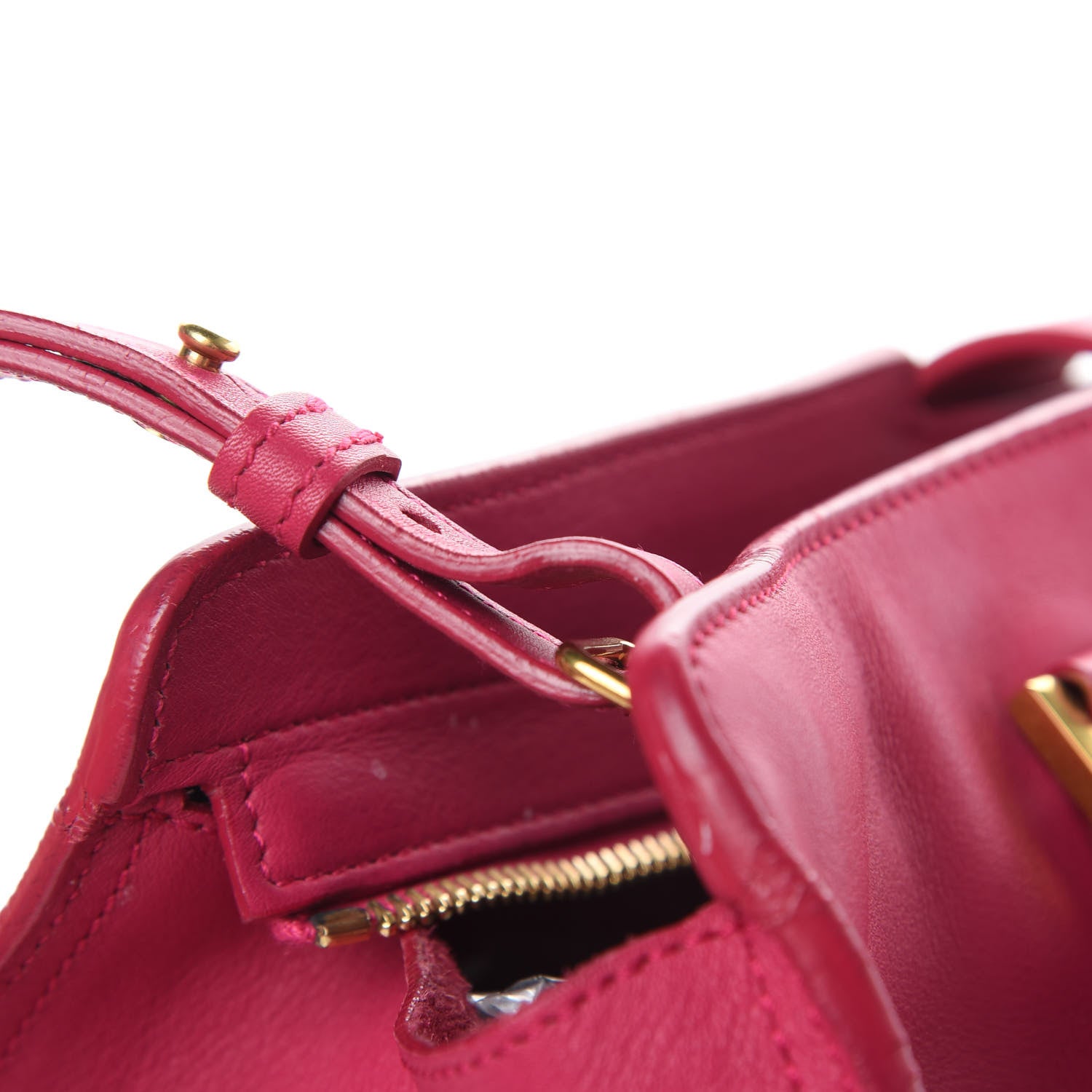 Saint Laurent Calfskin Small Classic Y Cabas Fuchsia 21 of 22