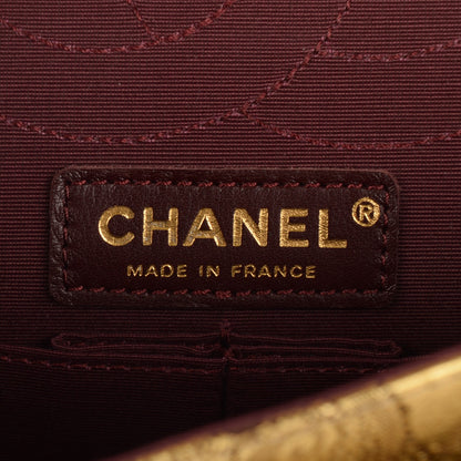 Chanel Buffalo Hand Painted Lace 2.55 Reissue 225 Flap Gold 7 of 9