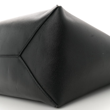 Loewe Shiny Calfskin Medium Puzzle Fold Tote Warm Desert Black 9 of 16