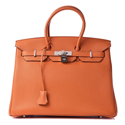 Hermes Togo Birkin 35 Orange 1 of 12