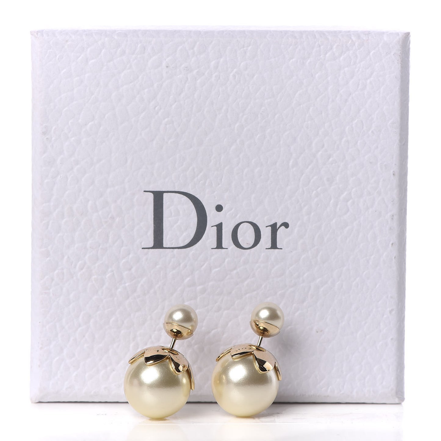 Pearl Mise En Dior Tribal Earrings Gold