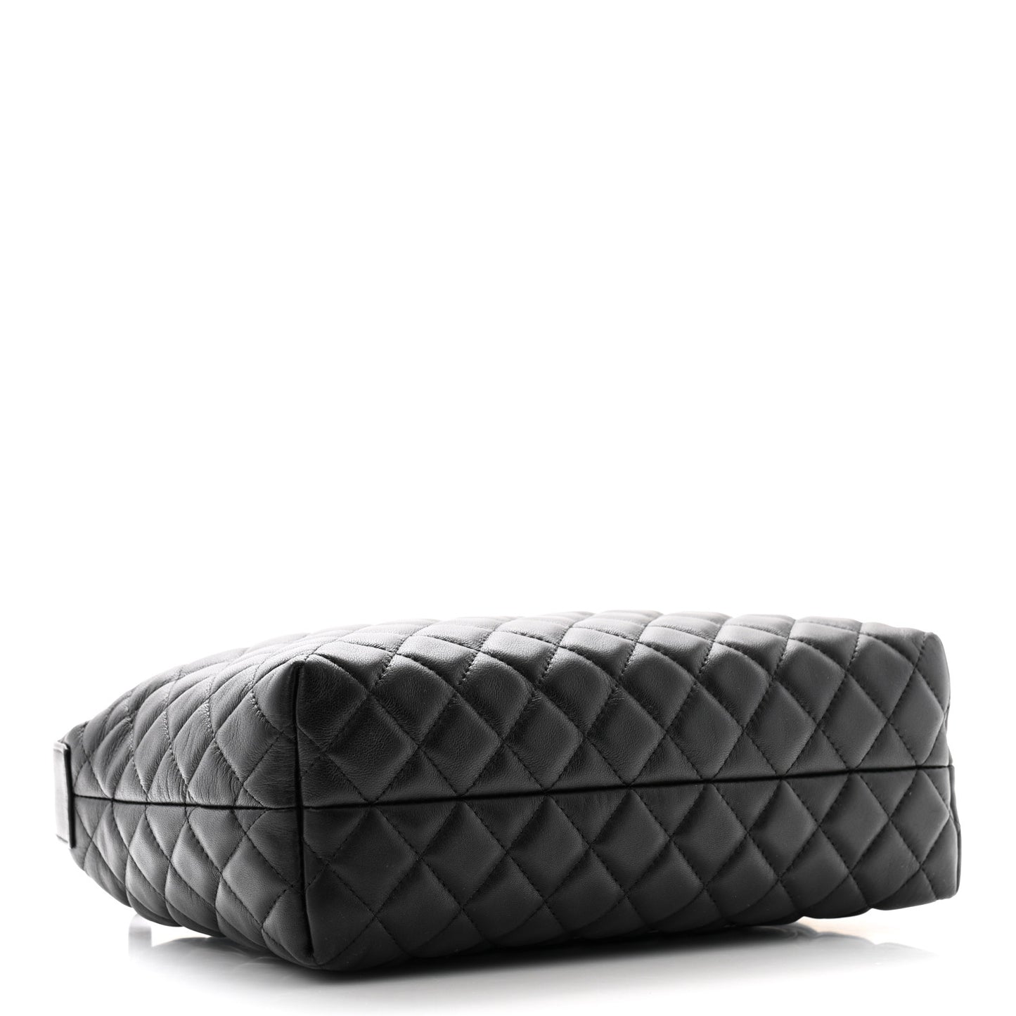 Lambskin Quilted Hobo Black