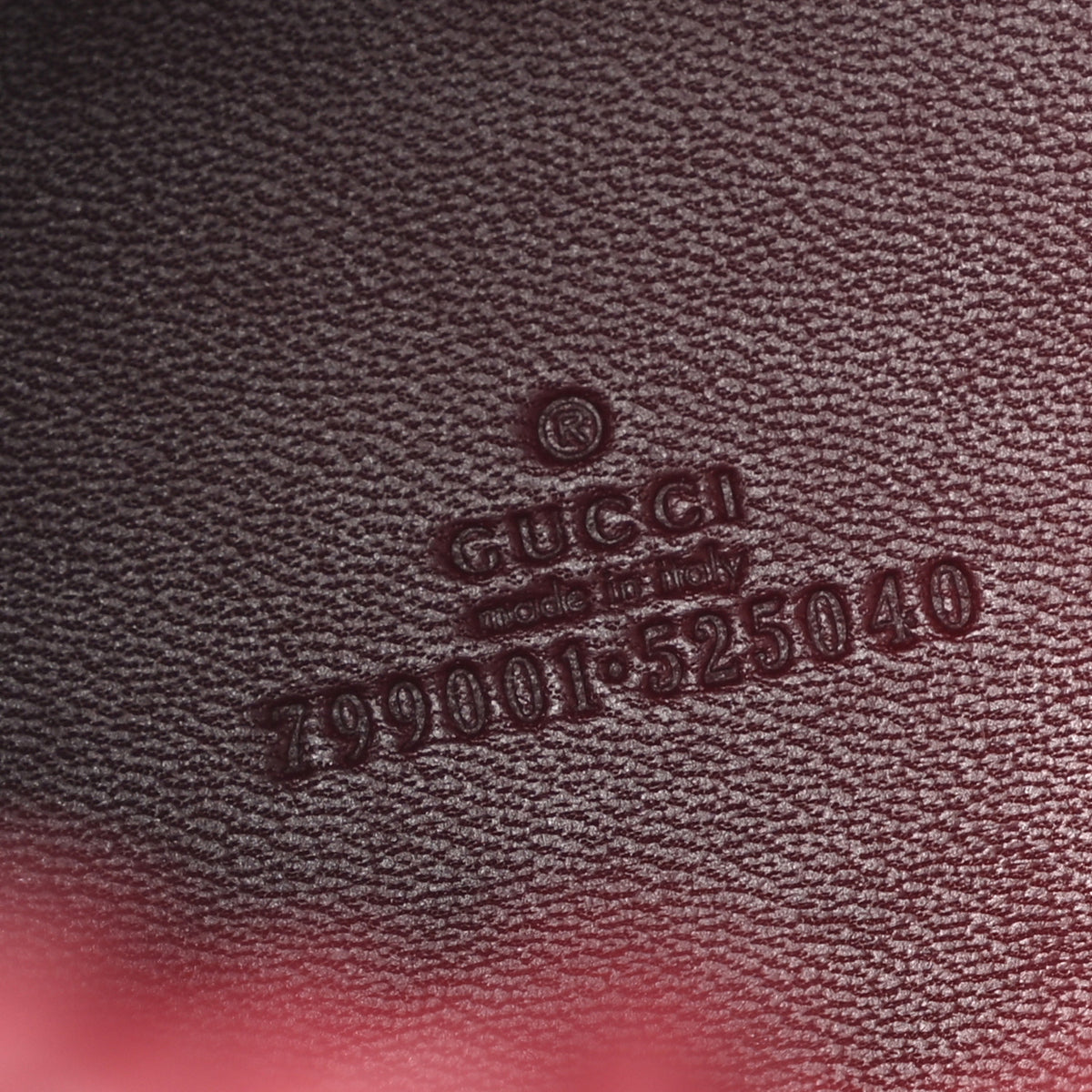 Gucci GG Shadow Monogram Mini Bucket Bag Rosso Ancora Red 6 of 9