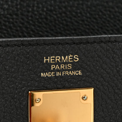 Hermes Togo Kelly Retourne 32 Black 6 of 11