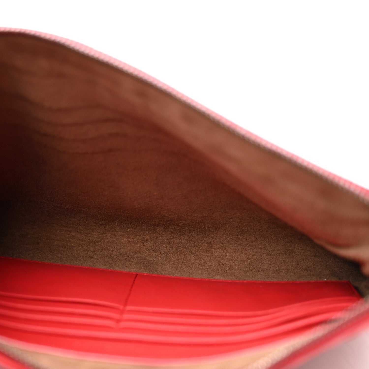 Bottega Veneta Nappa Intrecciato Biletto Chain Crossbody Red 5 of 11