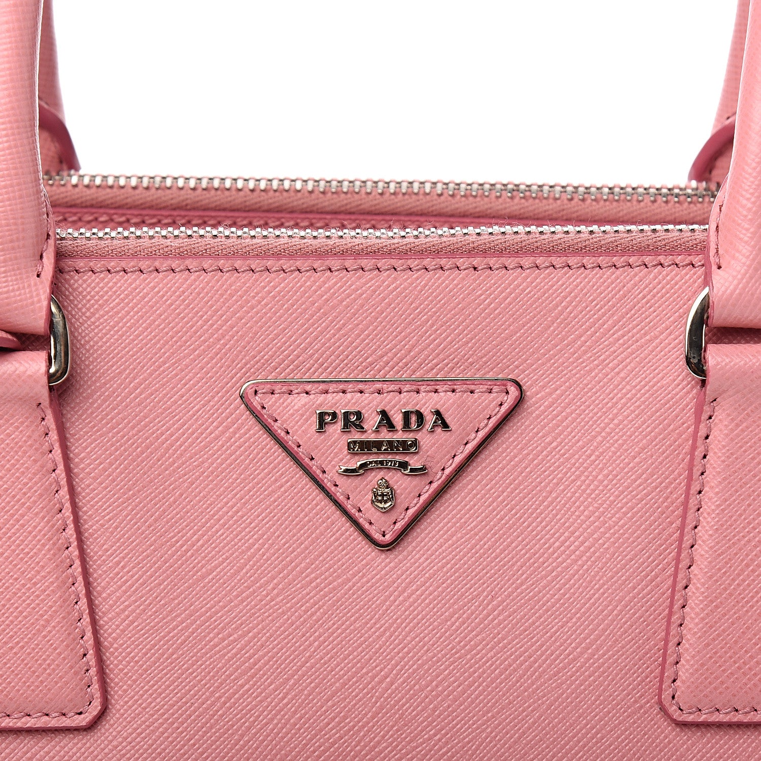 Prada Saffiano Small Galleria Double Zip Tote Petalo 8 of 9