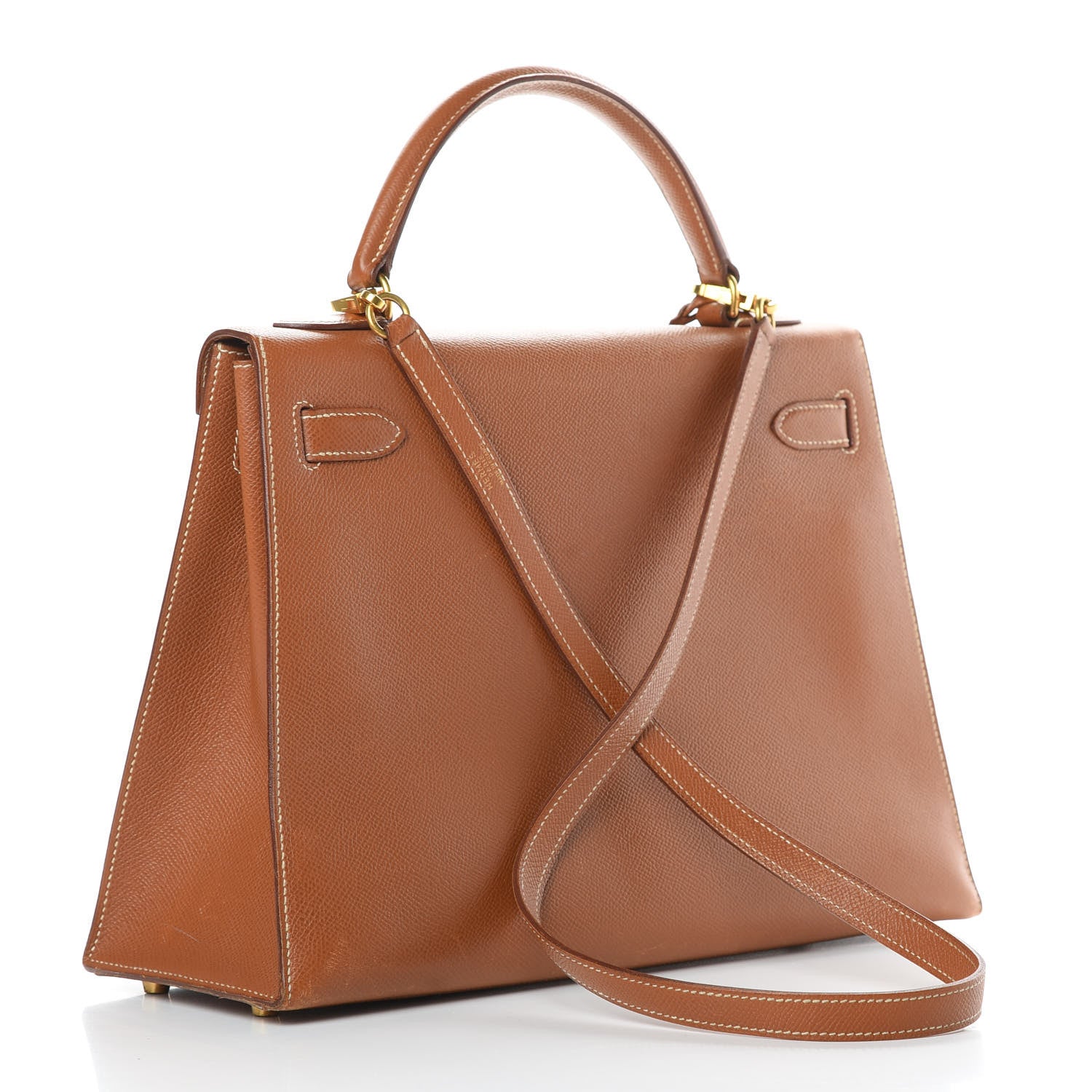 Hermes Courchevel Kelly Sellier 32 Gold 3 of 19