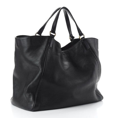Gucci Pebbled Calfskin Large Soho Shoulder Bag Black 3 of 11