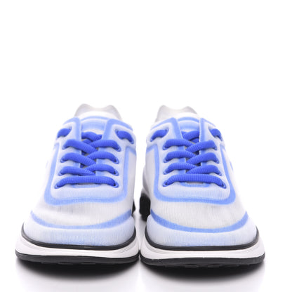 Chanel Lycra Fabric Womens CC Sneakers 35 Blue 2 of 8