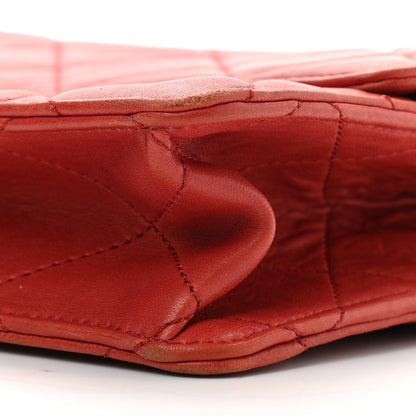 Chanel Washed Lambskin Jumbo Take Away Flap Red 9 of 10