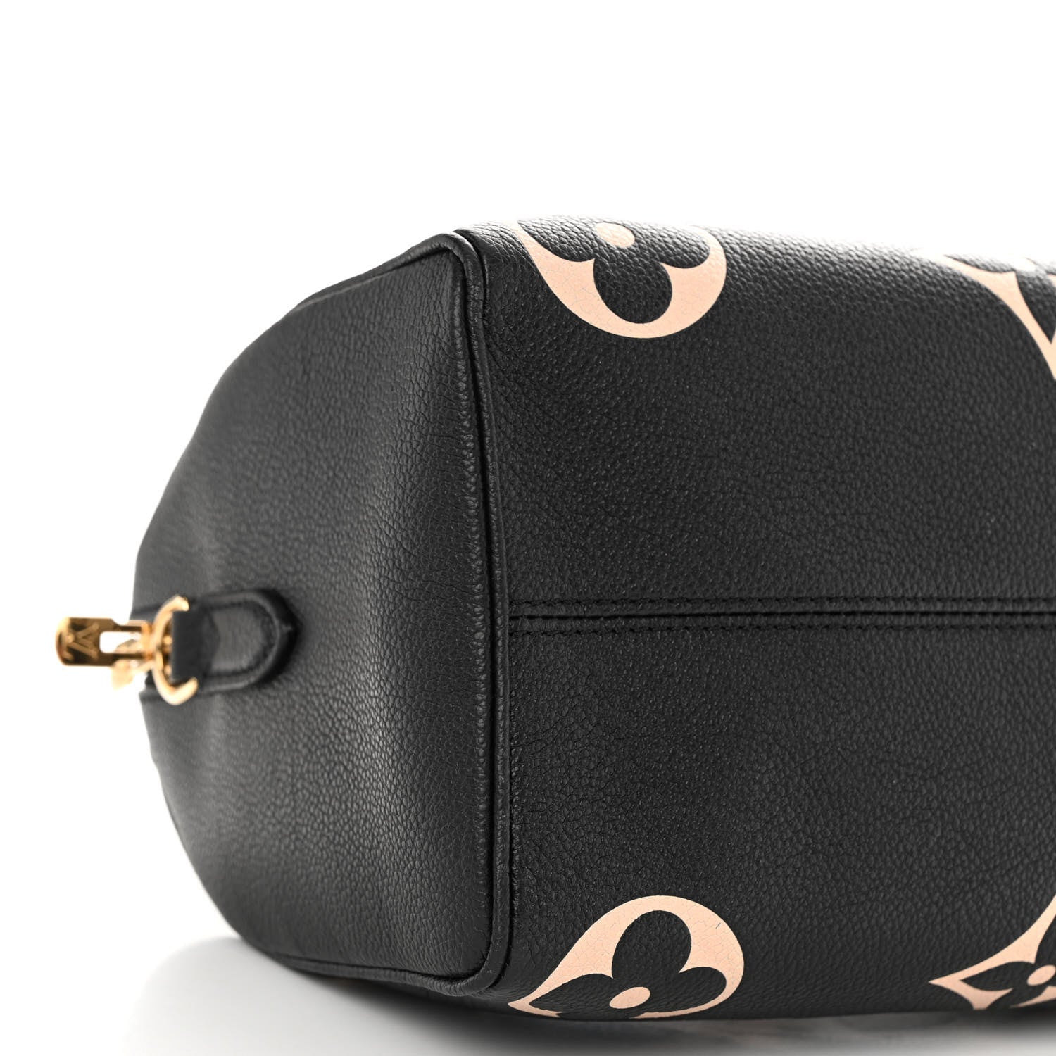 Louis Vuitton Empreinte Monogram Giant Speedy Bandouliere 25 Black Beige 8 of 10