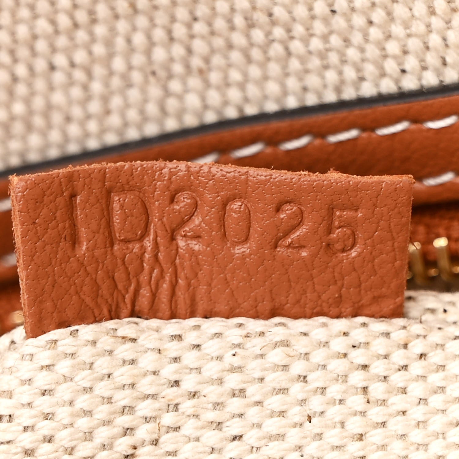 Moynat Calfskin Canvas M Tote PM Brown 9 of 12