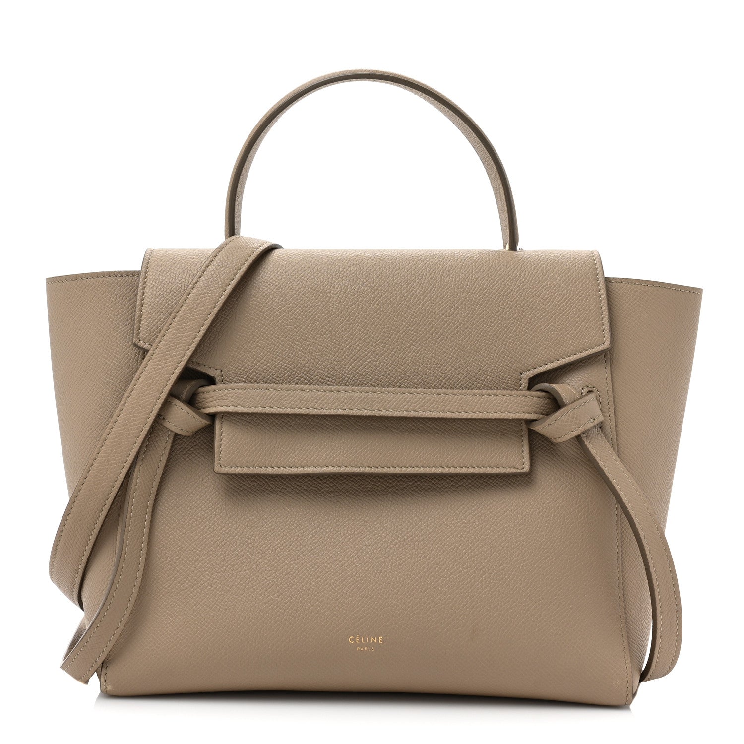 Celine Grained Calfskin Micro Belt Bag Taupe 1 of 12