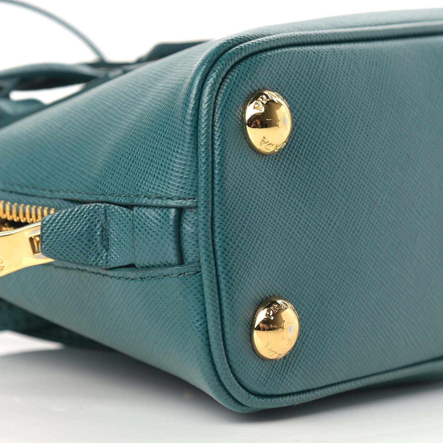 Prada Saffiano Lux Mini Promenade Tote Ottanio 5 of 11