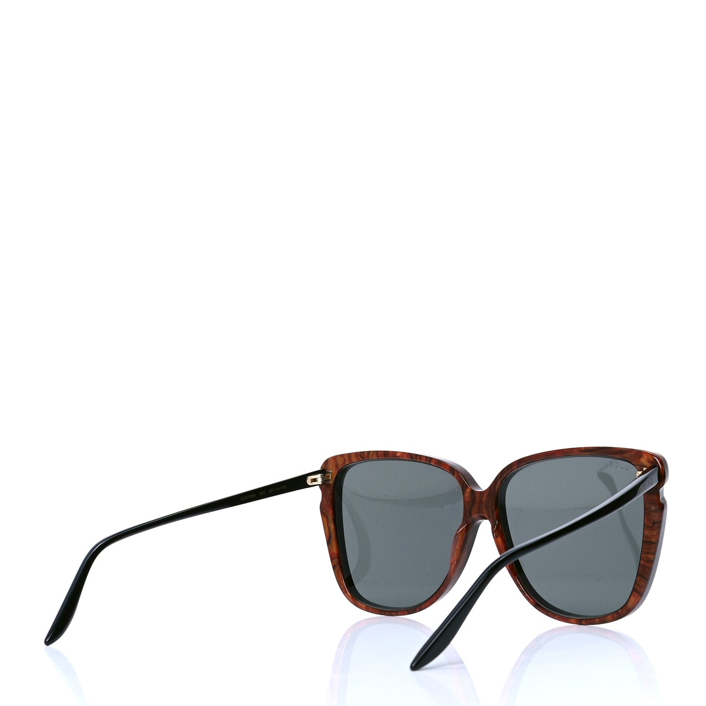 Acetate Square Frame GG0709S Sunglasses Brown