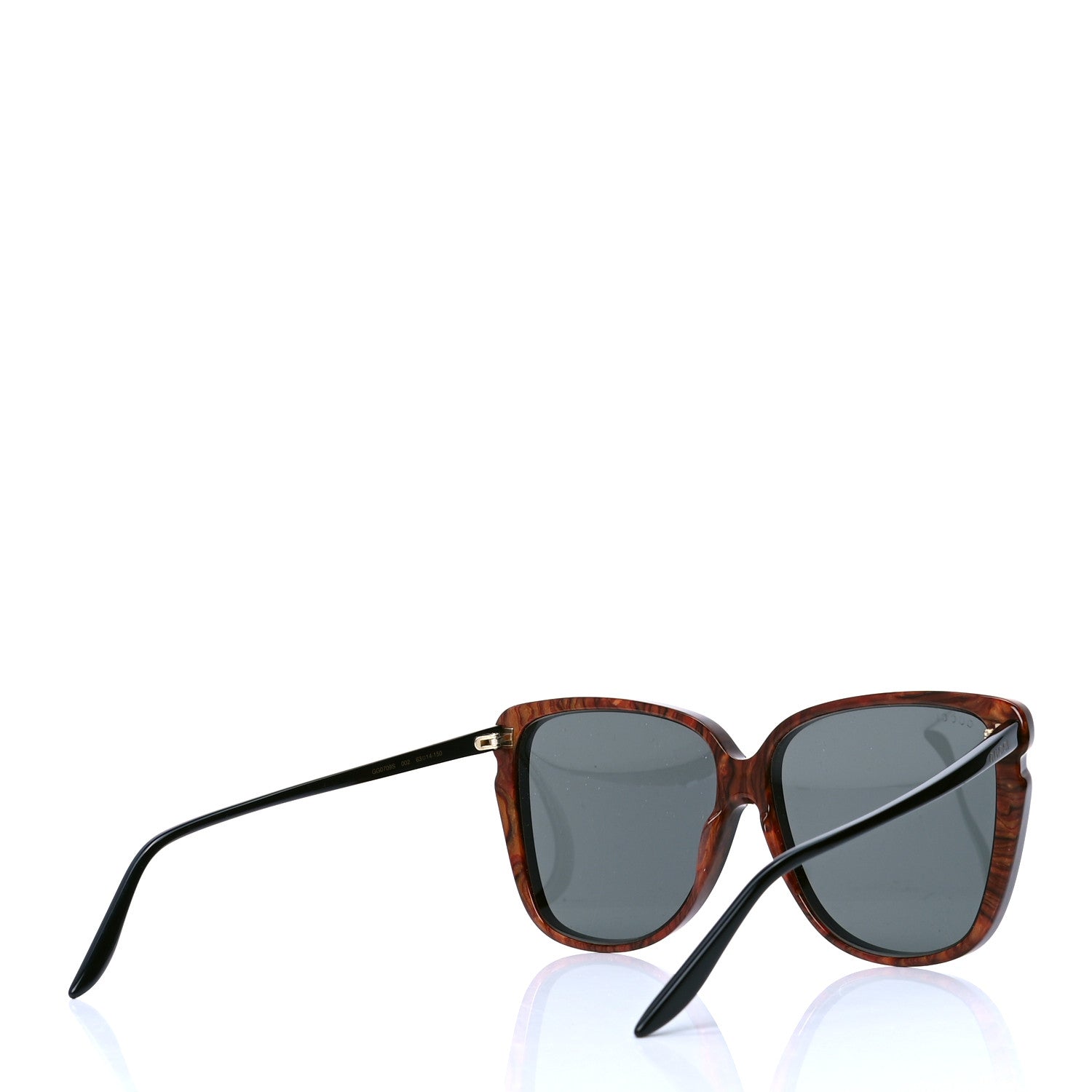 Gucci Acetate Square Frame GG0709S Sunglasses Brown 4 of 4