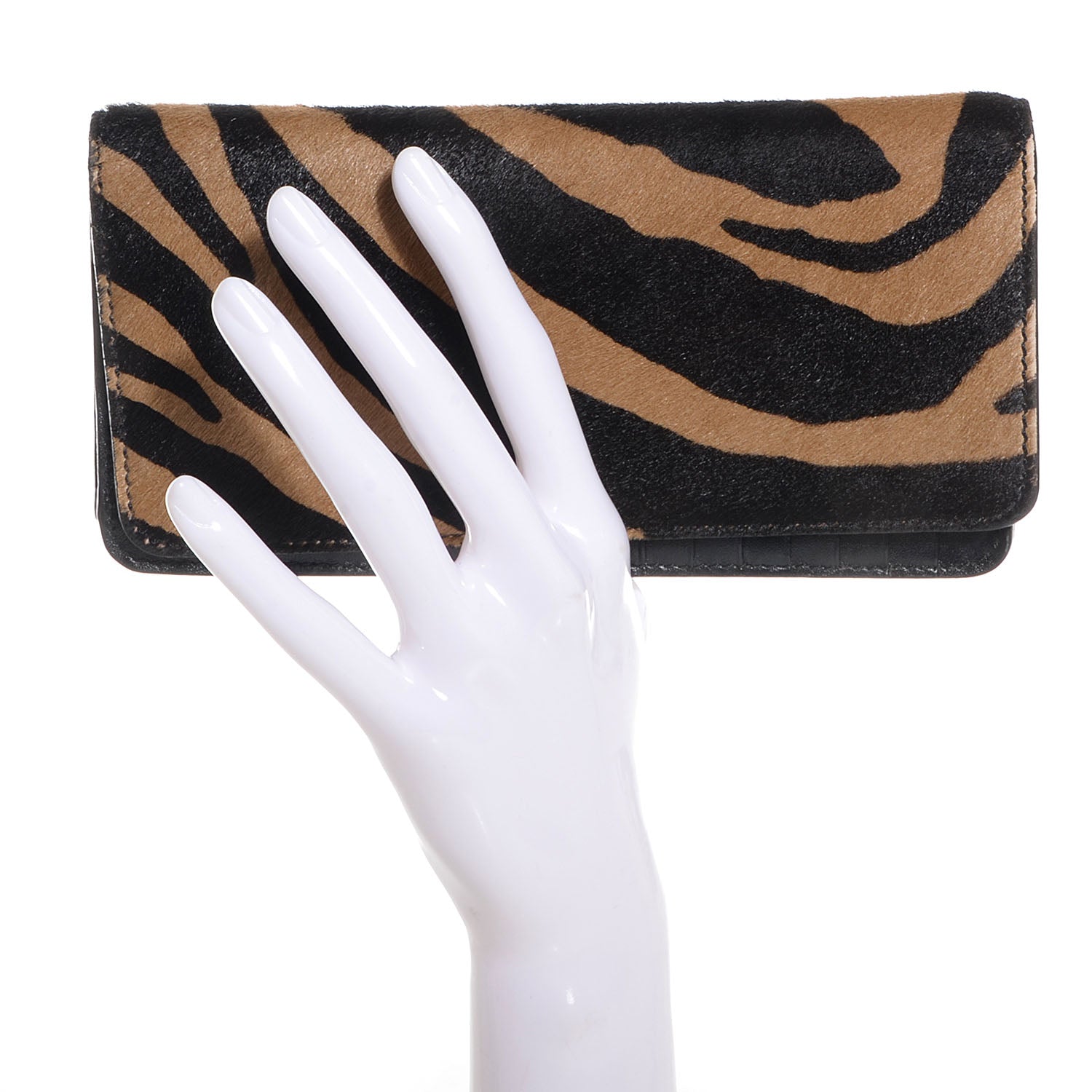 Burberry Prorsum Calf Hair Zebra Print Cavendish Continental Wallet 2 of 8