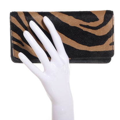 Burberry Prorsum Calf Hair Zebra Print Cavendish Continental Wallet 2 of 8