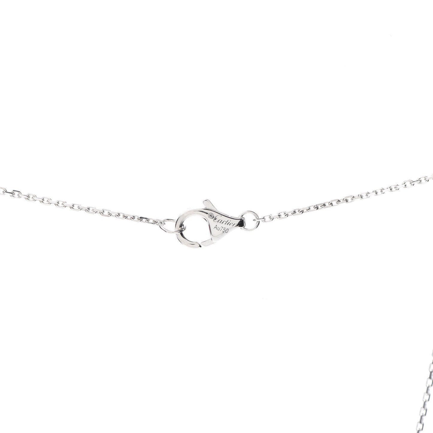 18K White Gold Diamond XS Amulette de Pendant Necklace