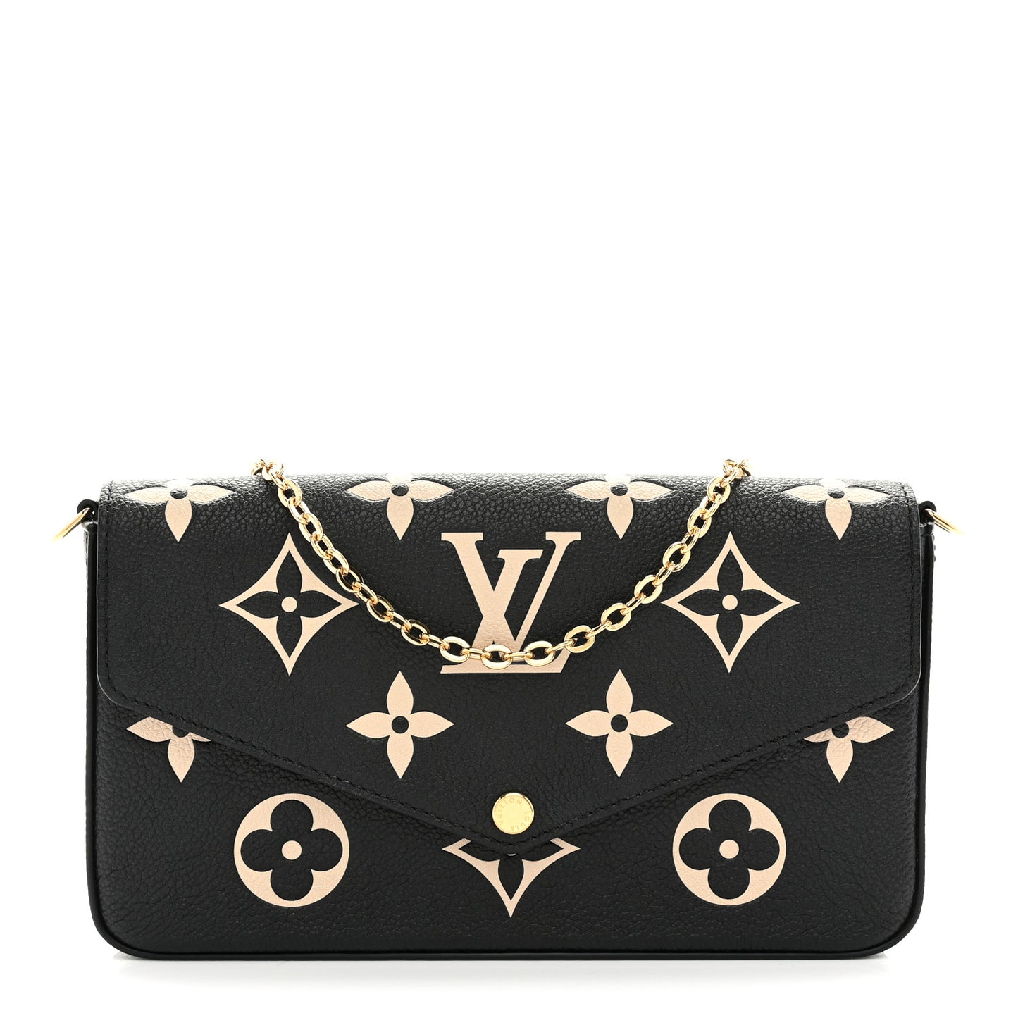 Empreinte Monogram Giant Felicie Pochette Black Beige