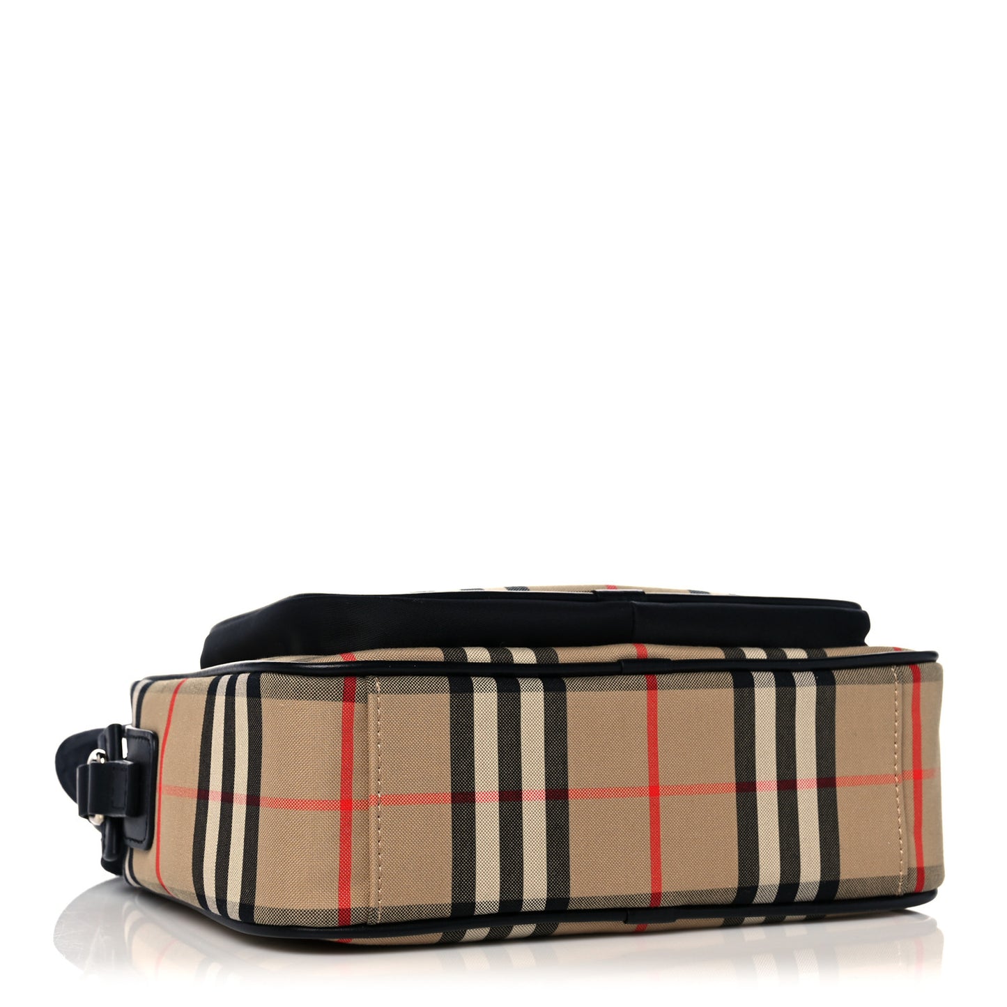 Vintage Check Calfskin Small Camera Bag Archive Beige