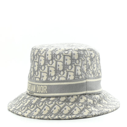 Christian Dior Oblique Bucket Hat 59 Grey 1 of 9