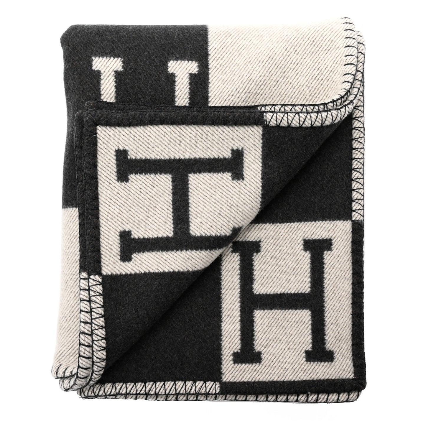 Wool Cashmere Signature Avalon Blanket Black