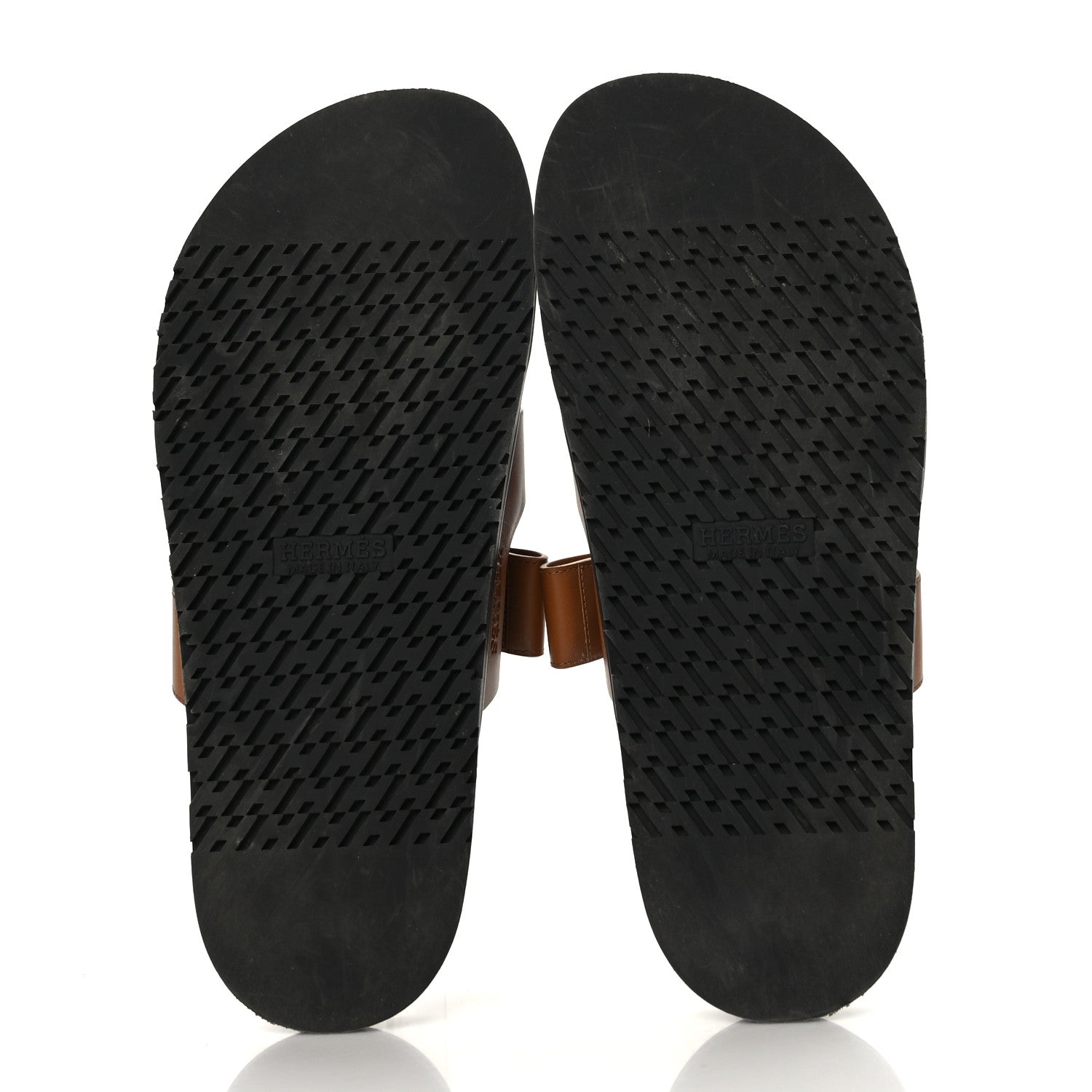Hermes Calfskin Mens Chypre Sandals 43 Gold 7 of 11