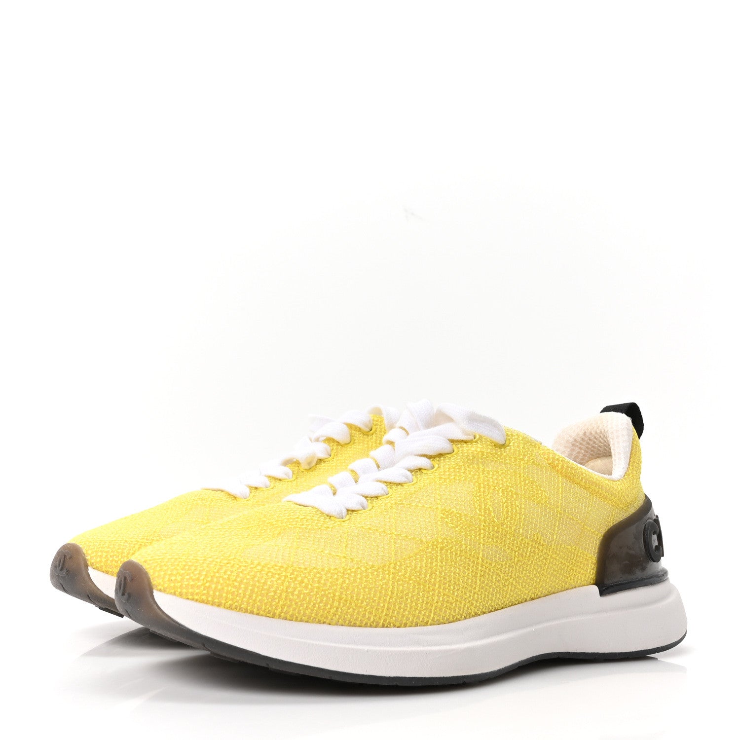 Chanel Mesh Embroidered CC Sneakers 38.5 Yellow 1886290 – FASHIONPHILE