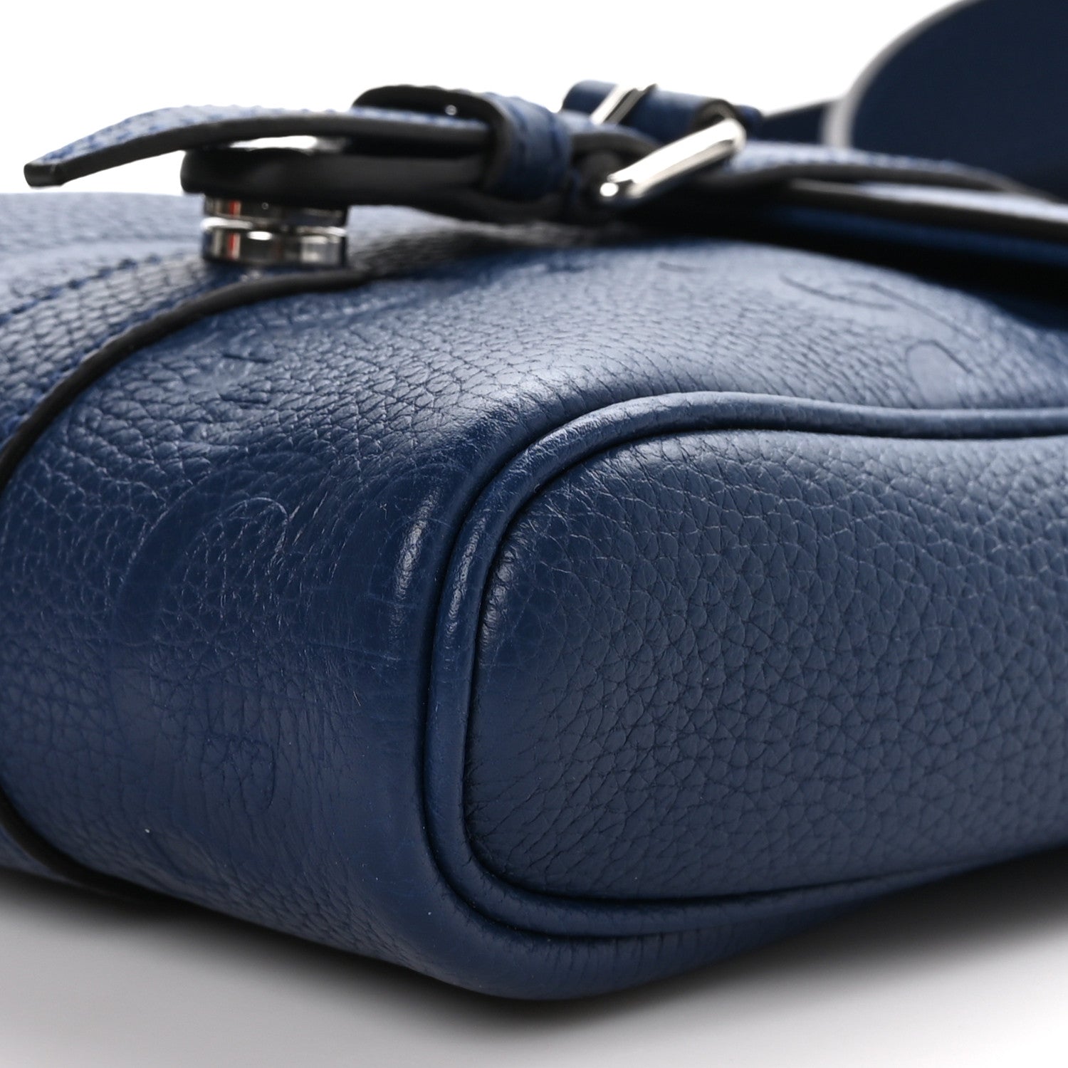 Gucci Piuma Calfskin Jumbo GG Embossed Small Messenger Bag Royale 9 of 9