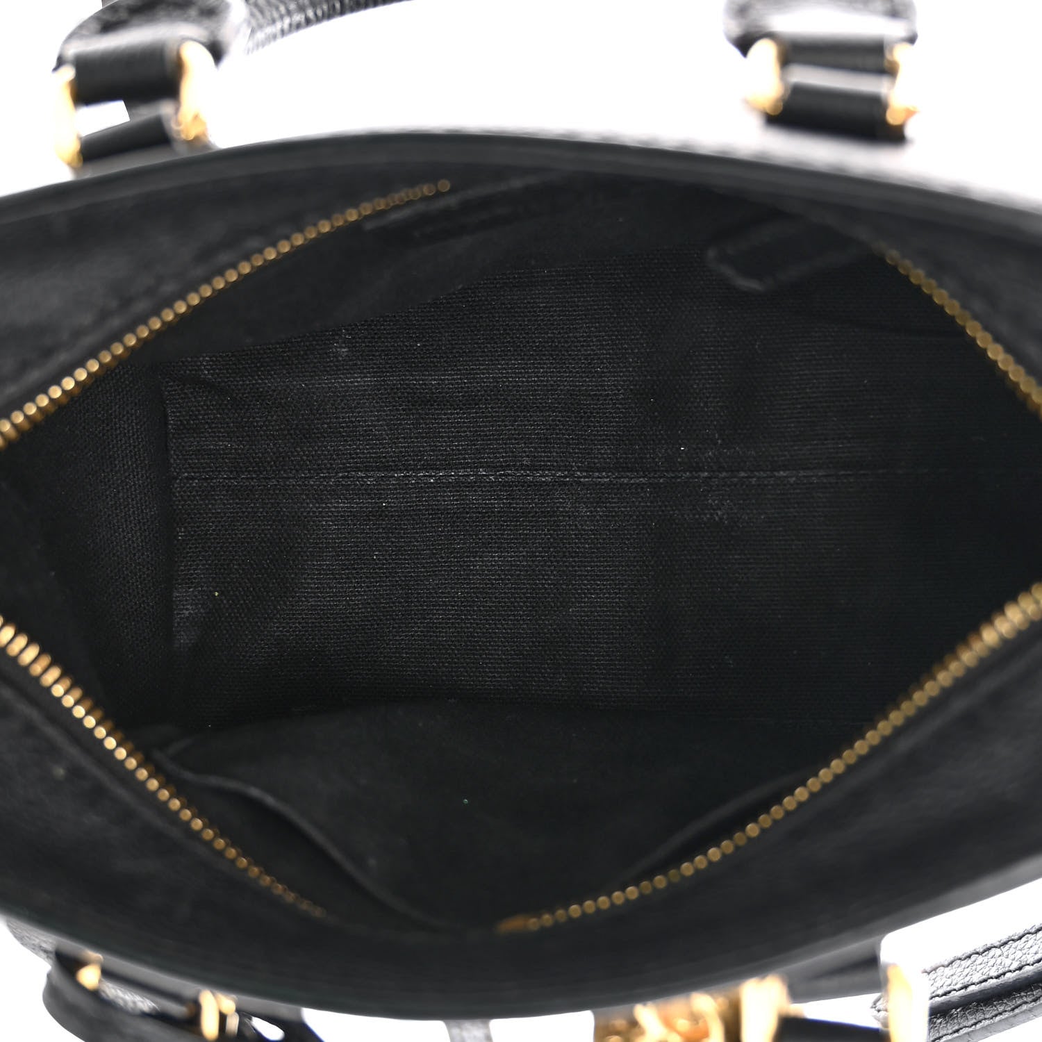 Alexander McQueen Pebbled Calfskin Mini Skull Padlock Zip Around Tote Black 5 of 15