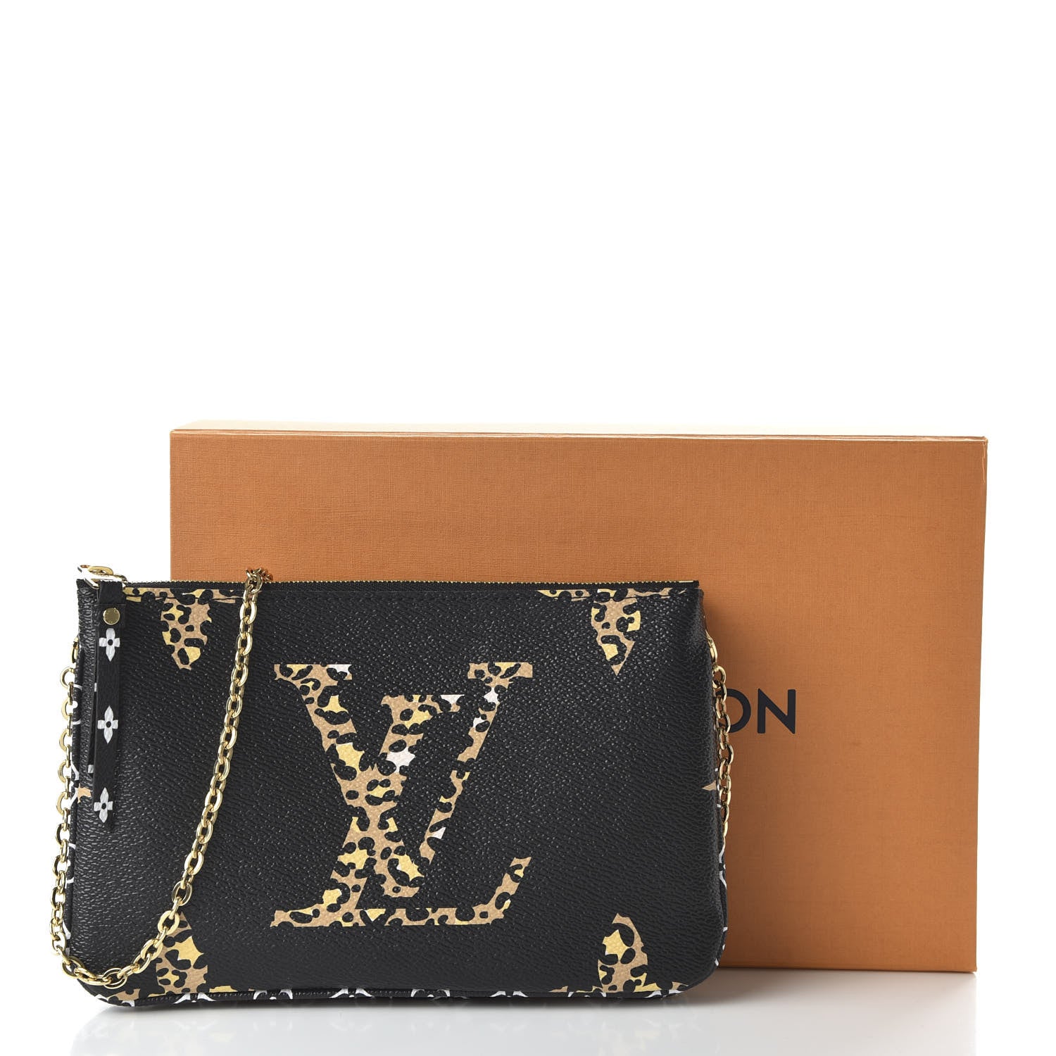 Louis Vuitton Monogram Giant Jungle Pochette Double Zip Black 10 of 10