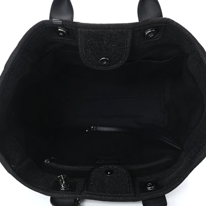 Chanel Lurex Boucle Medium Deauville Tote Black 4 of 4