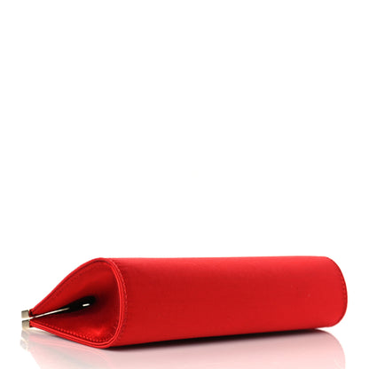 Christian Louboutin Satin Palmette Clutch Red 4 of 9
